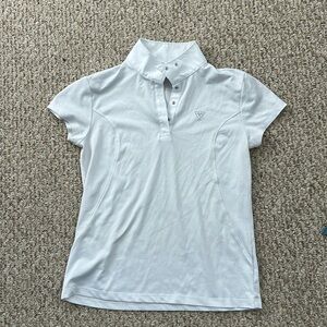 Ariat pro riding white show shirt EUC